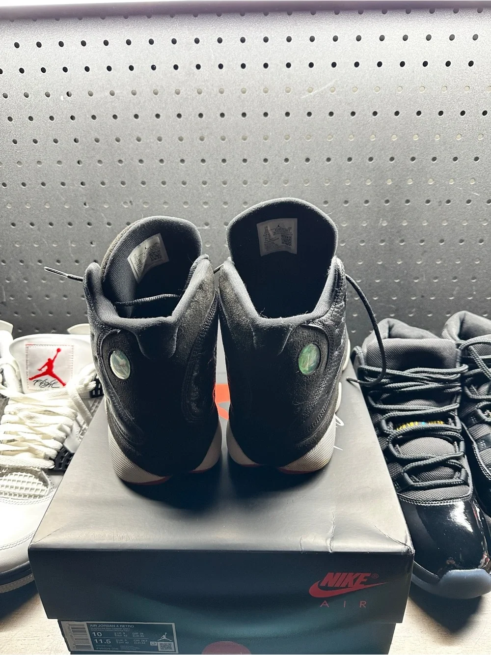 Air Jordan 13 men’s Black Leather Basketball Shoes